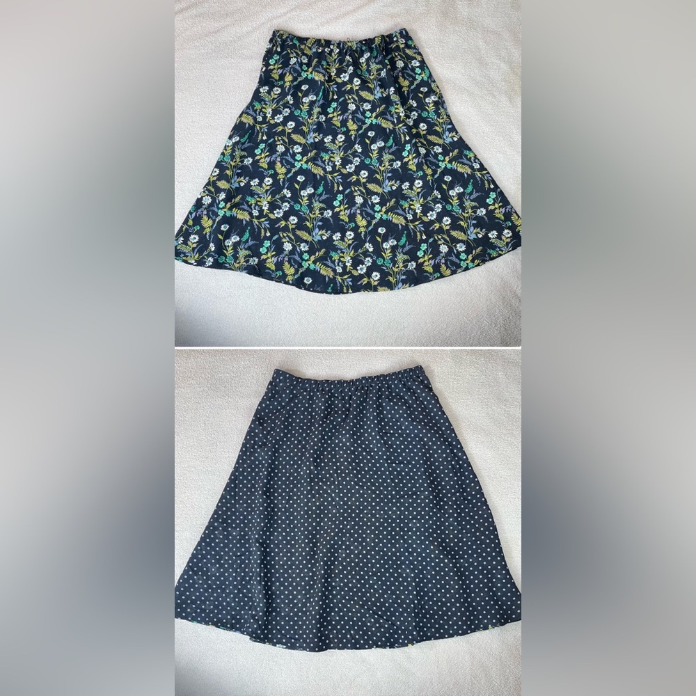 White Stag Reversible Crepe Midi Skirt - Women's sz XL